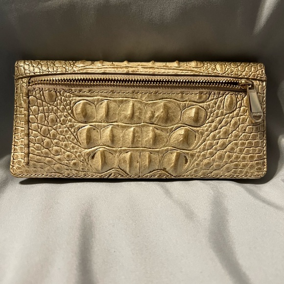 Brahmin Gold Crocodile Textured Clutch - Picture 2 of 3